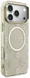 Guess Peony Hot Stamp iPhone 17 Pro Max Hoesje MagSafe Back Cover Goud Beige afbeelding 4