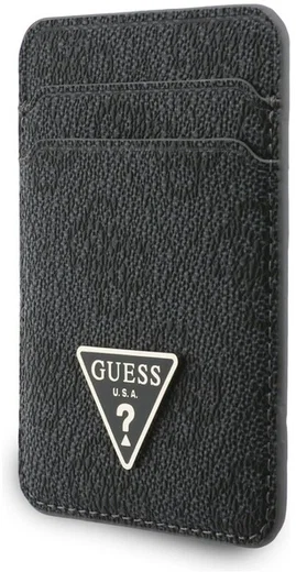 Guess MagSafe Pasjeshouder/Portemonnee Set met Telefoonriempje Zwart afbeelding 3