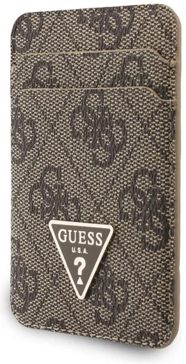 Guess MagSafe Pasjeshouder/Portemonnee Set met Telefoonriempje Bruin afbeelding 3