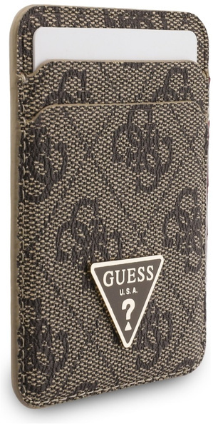 Guess MagSafe Pasjeshouder/Portemonnee Set met Telefoonriempje Bruin afbeelding 4