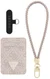 Guess MagSafe Pasjeshouder/Portemonnee Set met Telefoonriempje Roze afbeelding 1