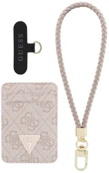 Guess MagSafe Pasjeshouder/Portemonnee Set met Telefoonriempje Roze afbeelding