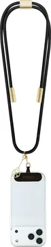 Guess Cords & Straps Telefoonkoord Universeel met Oplaadkabel Goud Zwart