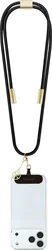 Guess Cords & Straps Telefoonkoord Universeel met Oplaadkabel Goud Zwart afbeelding