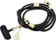 Guess Cords & Straps Telefoonkoord Universeel met Oplaadkabel Goud Zwart afbeelding 2