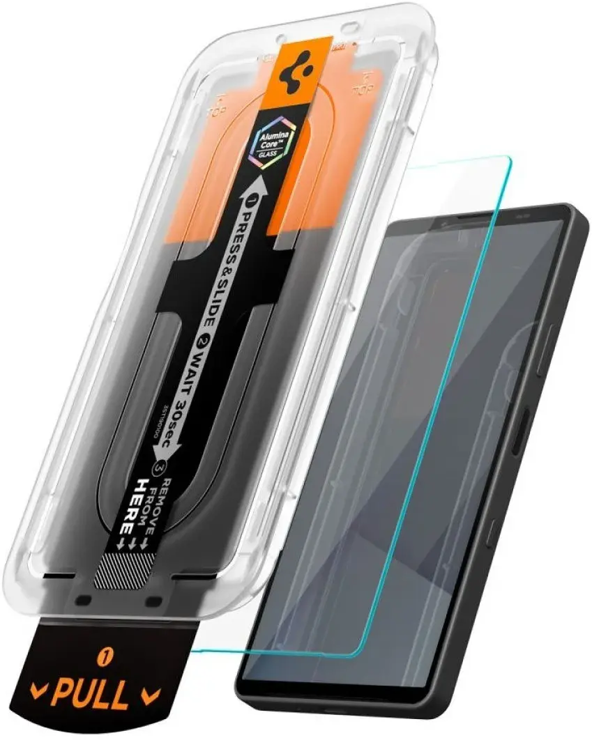 Spigen EZ Fit GLAS.tR Sony  Xperia 10 VII Privacy Glass 2-Pack afbeelding 9