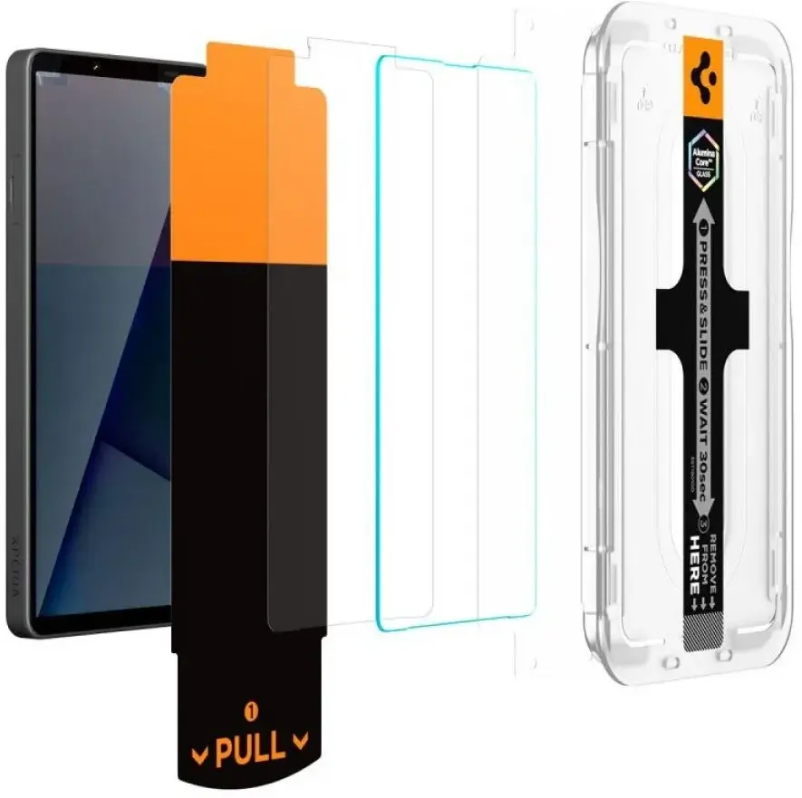 Spigen EZ Fit GLAS.tR Sony  Xperia 10 VII Privacy Glass 2-Pack afbeelding 2