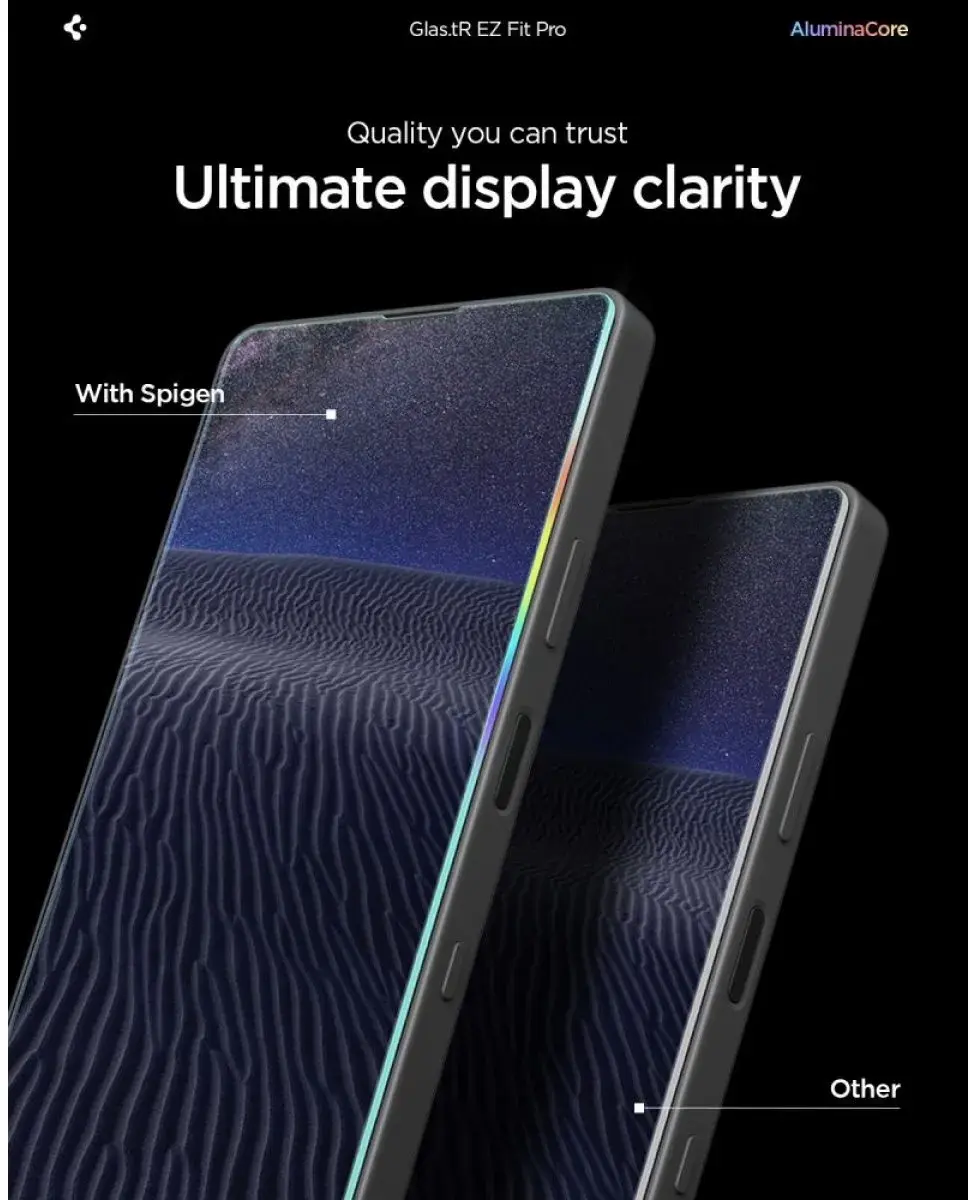 Spigen EZ Fit GLAS.tR Sony  Xperia 10 VII Privacy Glass 2-Pack afbeelding 6