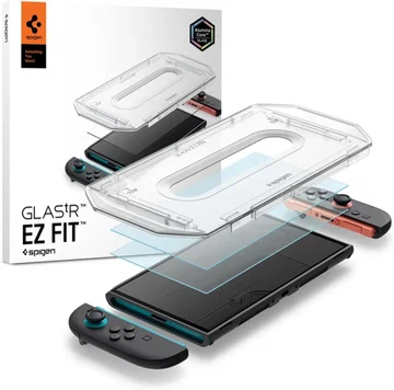 Spigen EZ Fit GLAS.tR Nintendo Switch 2 Screen Protector 2-Pack