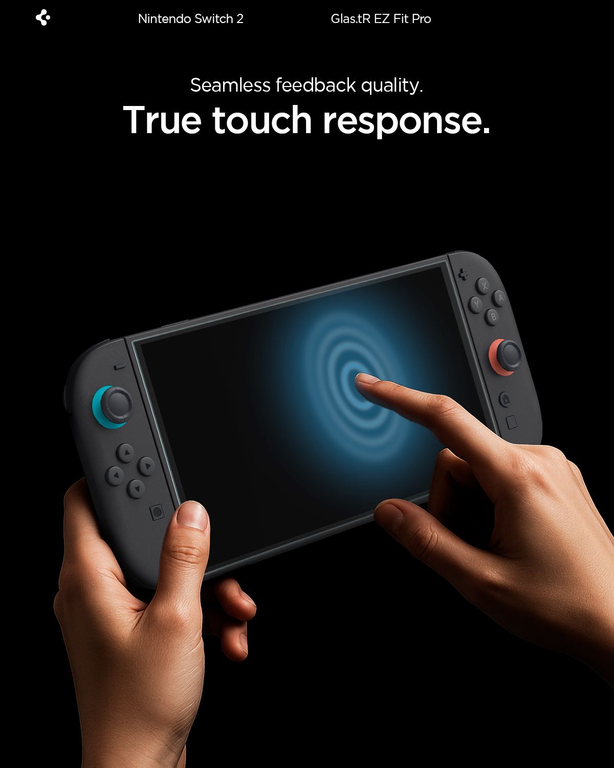 Spigen EZ Fit GLAS.tR Nintendo Switch 2 Screen Protector 2-Pack afbeelding 8