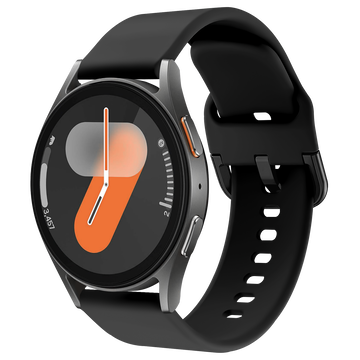 SBG Universeel Smartwatch / Horloge Bandje - Siliconen - 20MM - Zwart