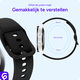 SBG Universeel Smartwatch / Horloge Bandje - Siliconen - 20MM - Zwart afbeelding 2