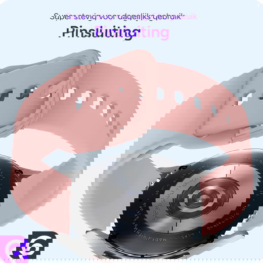 SBG Universeel Smartwatch / Horloge Bandje - Siliconen - 20MM - Licht Roze afbeelding 3