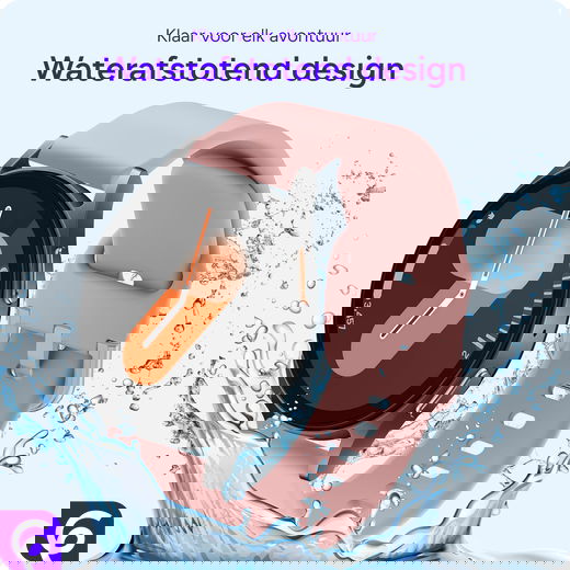 SBG Universeel Smartwatch / Horloge Bandje - Siliconen - 20MM - Licht Roze afbeelding 6