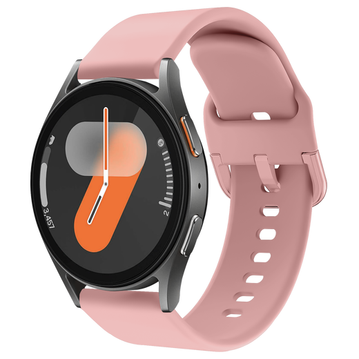 SBG Universeel Smartwatch / Horloge Bandje - Siliconen - 20MM - Licht Roze afbeelding 1