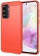 Samsung Galaxy A56 Hoesje Geborsteld TPU Flexibele Back Cover Rood