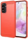 Samsung Galaxy A56 Hoesje Geborsteld TPU Flexibele Back Cover Rood