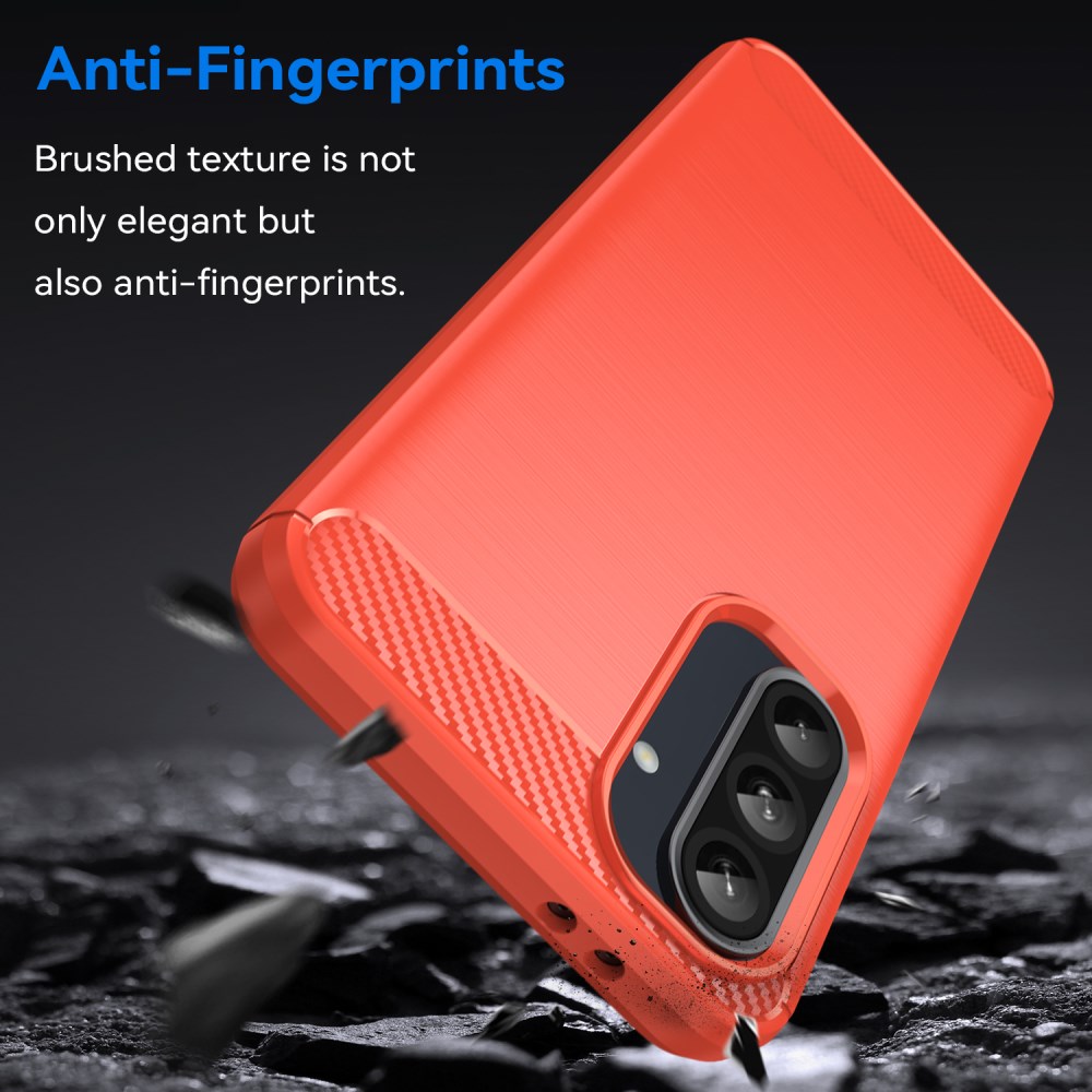 Samsung Galaxy A56 Hoesje Geborsteld TPU Flexibele Back Cover Rood afbeelding 2