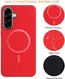 Samsung Galaxy A56 Hoesje met Magsafe TPU Back Cover Rood afbeelding 4