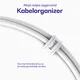 Set van 8 stuks 30cm Buddi Flex USB-A naar USB-C kabel Wit afbeelding 3