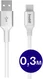 Set van 8 stuks 30cm Buddi Flex USB-A naar USB-C kabel Wit afbeelding 2