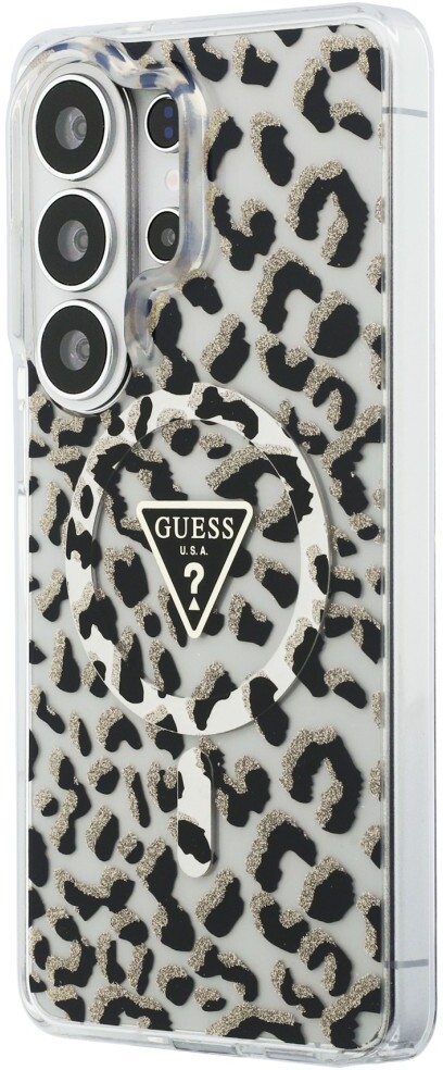 Guess 4G Triangle Logo Samsung Galaxy S26 Ultra Hoesje MagSafe Panter Zwart afbeelding 2