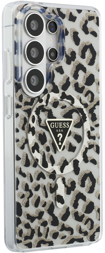 Guess 4G Triangle Logo Samsung Galaxy S26 Ultra Hoesje MagSafe Panter Zwart afbeelding 4