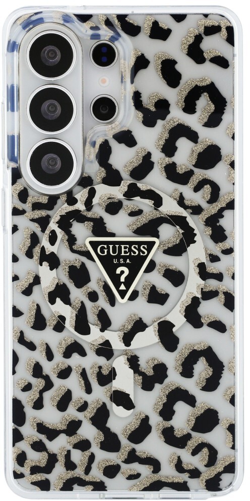 Guess 4G Triangle Logo Samsung Galaxy S26 Ultra Hoesje MagSafe Panter Zwart afbeelding 3