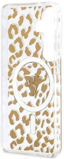 Guess 4G Triangle Logo Samsung Galaxy S26 Hoesje MagSafe Panter Bruin afbeelding 7