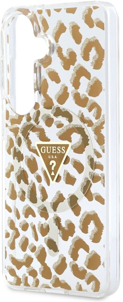 Guess 4G Triangle Logo Samsung Galaxy S26 Hoesje MagSafe Panter Bruin afbeelding 6