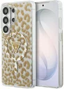 Guess 4G Triangle Logo Samsung Galaxy S26 Ultra Hoesje MagSafe Panter Bruin