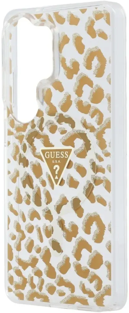 Guess 4G Triangle Logo Samsung Galaxy S26 Ultra Hoesje MagSafe Panter Bruin afbeelding 6