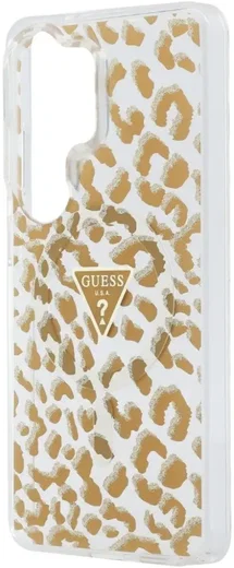 Guess 4G Triangle Logo Samsung Galaxy S26 Ultra Hoesje MagSafe Panter Bruin afbeelding 6
