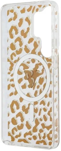 Guess 4G Triangle Logo Samsung Galaxy S26 Ultra Hoesje MagSafe Panter Bruin afbeelding 7