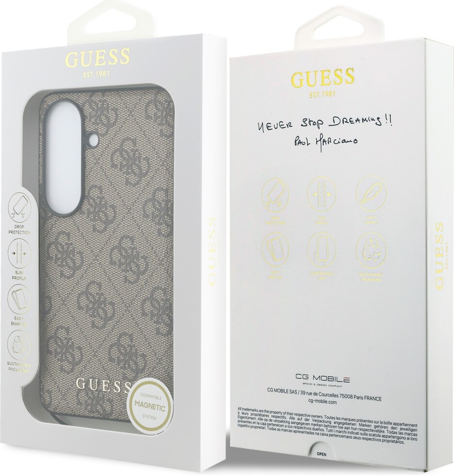 Guess 4G Classic Logo Samsung Galaxy S26 Hoesje MagSafe Bruin afbeelding 7