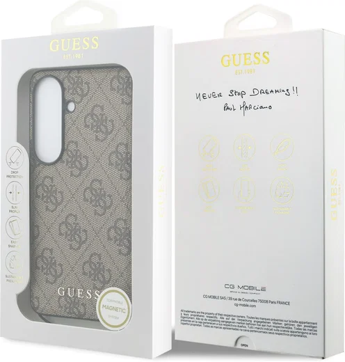 Guess 4G Classic Logo Samsung Galaxy S26 Hoesje MagSafe Bruin afbeelding 7