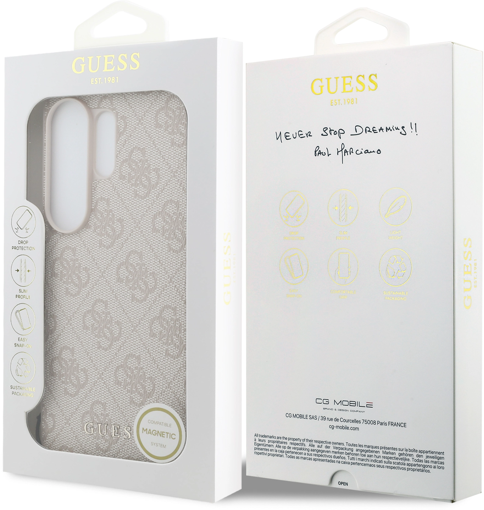 Guess 4G Classic Logo Samsung Galaxy S26 Ultra Hoesje MagSafe Roze afbeelding 7