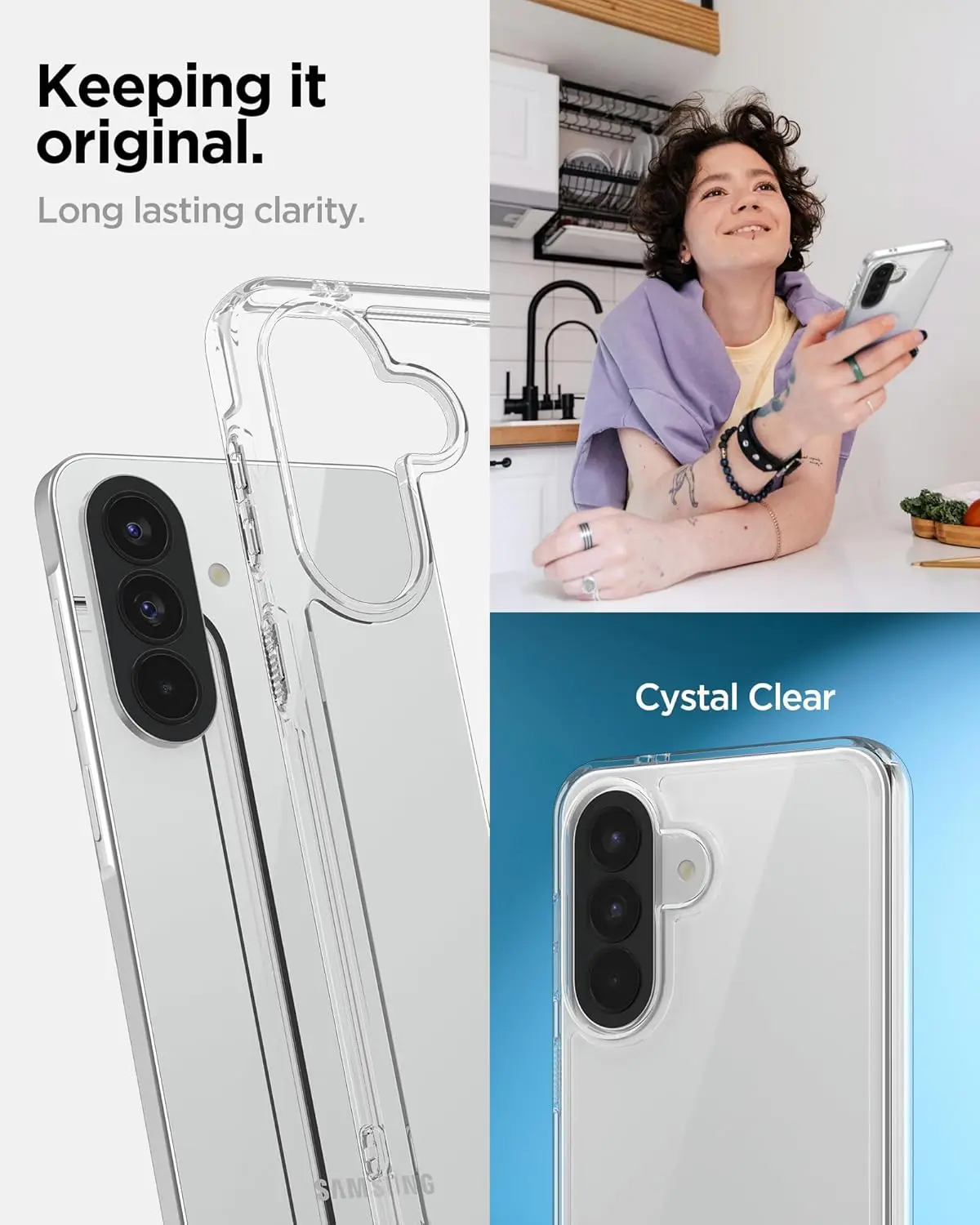 Spigen Ultra Hybrid Samsung Galaxy A57 Hoesje Back Cover Transparant afbeelding 3