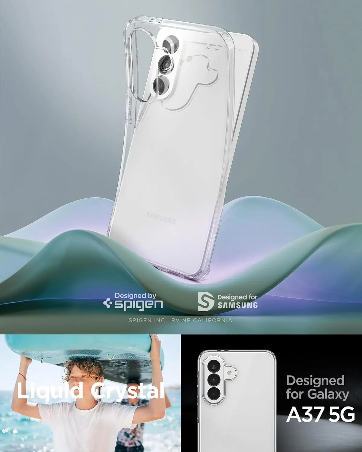 Spigen Liquid Crystal Samsung Galaxy A37 Hoesje Back Cover Transparant afbeelding 2