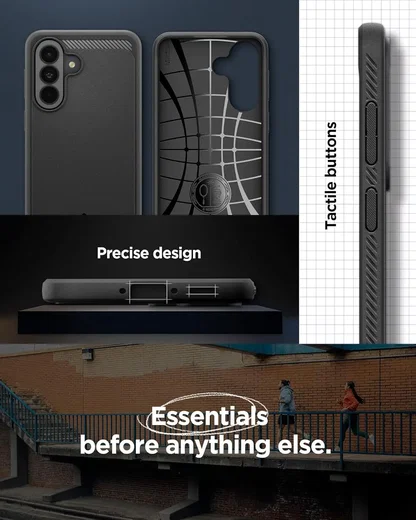 Spigen Rugged Armor Samsung Galaxy A37 Hoesje Back Cover Matte Zwart afbeelding 6