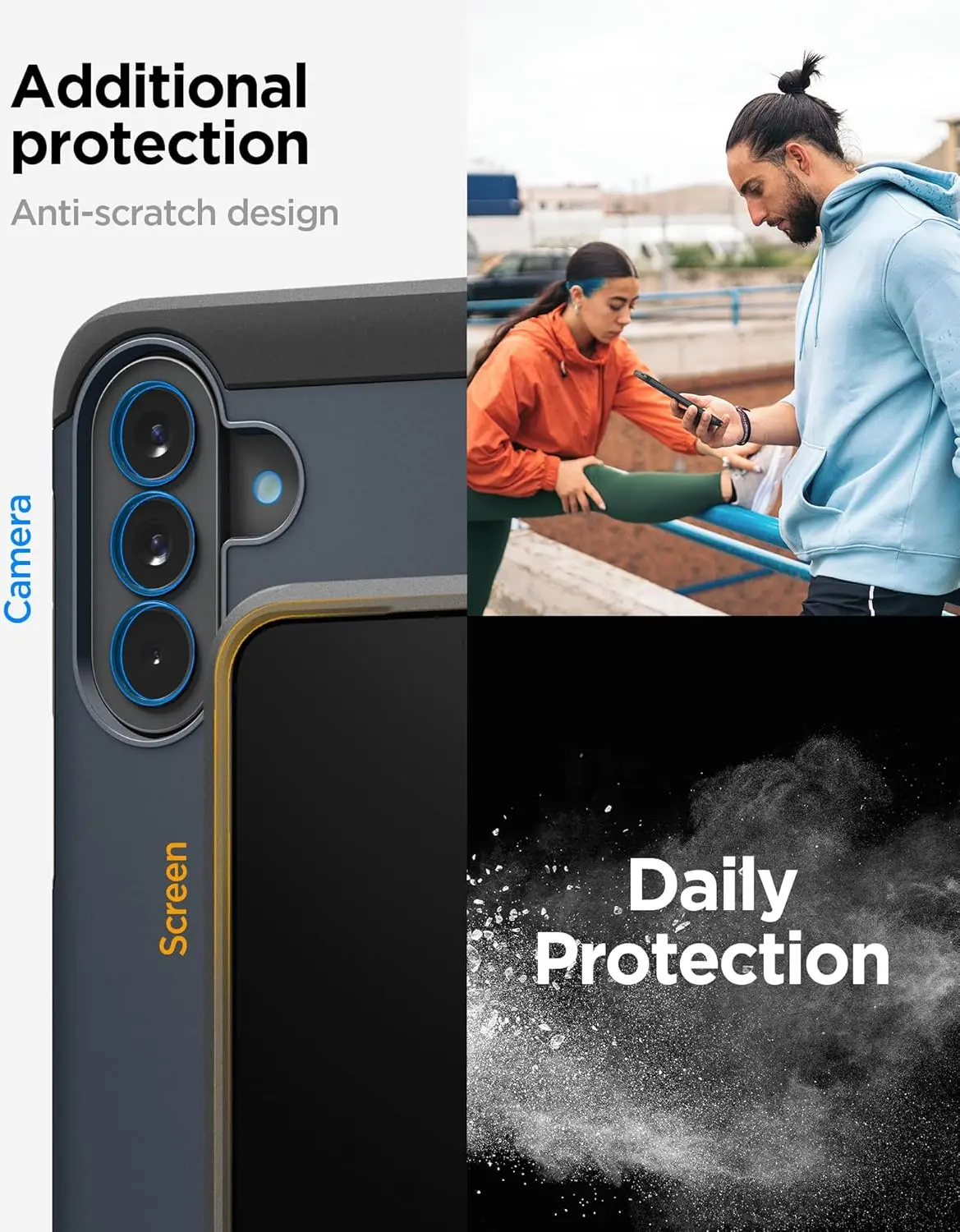 Spigen Tough Armor Samsung Galaxy A57 Hoesje Back Cover Metal Slate afbeelding 6