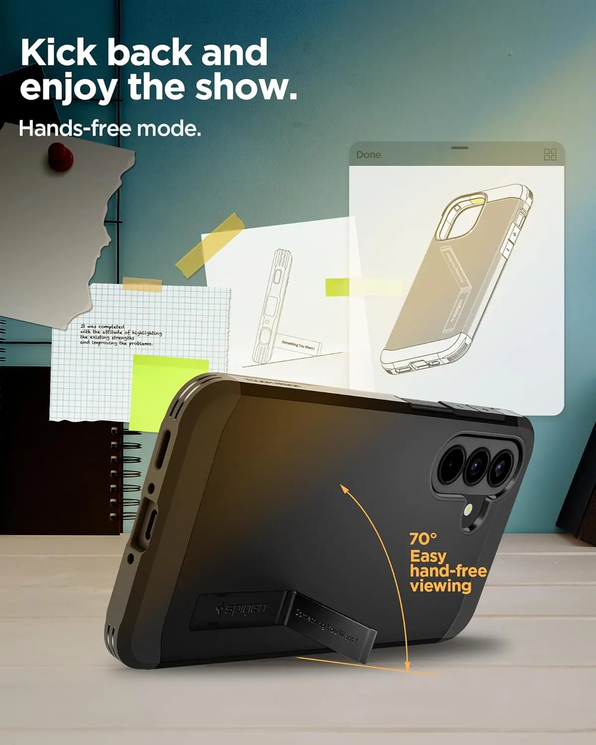 Spigen Tough Armor Samsung Galaxy A37 Hoesje Back Cover Zwart afbeelding 5
