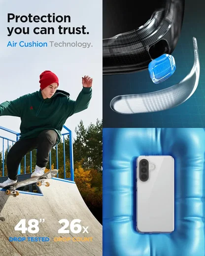 Spigen Liquid Crystal Samsung Galaxy A57 Hoesje Back Cover Transparant afbeelding 4