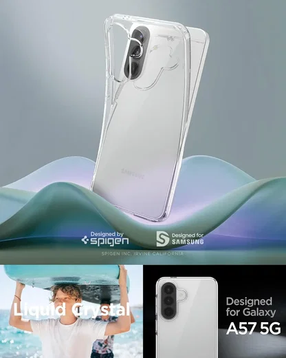 Spigen Liquid Crystal Samsung Galaxy A57 Hoesje Back Cover Transparant afbeelding 2