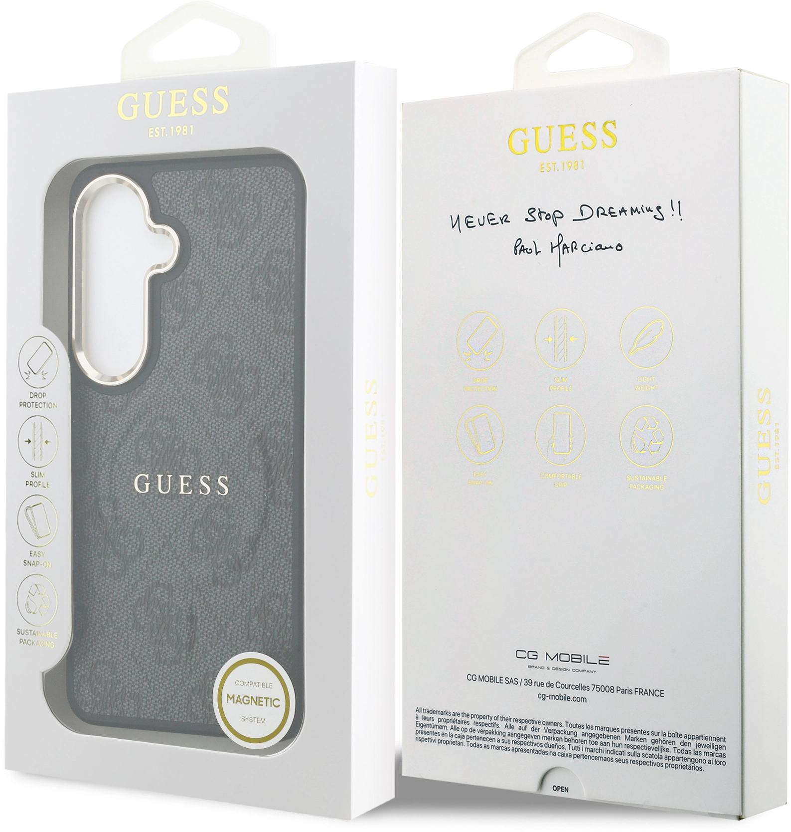 Guess 4G Embossed Ring Samsung Galaxy S26 Hoesje MagSafe Zwart afbeelding 8