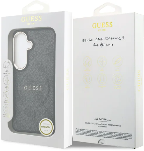 Guess 4G Embossed Ring Samsung Galaxy S26 Hoesje MagSafe Zwart afbeelding 8
