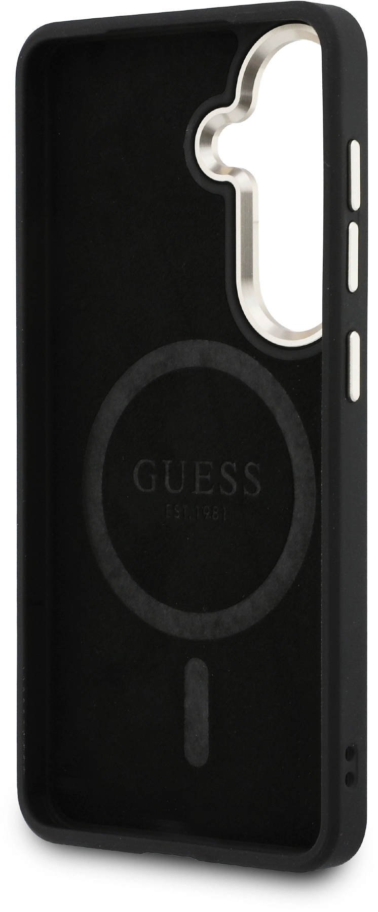 Guess 4G Embossed Ring Samsung Galaxy S26 Hoesje MagSafe Zwart afbeelding 7