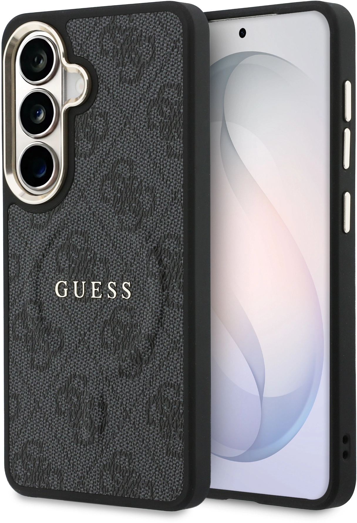 Guess 4G Embossed Ring Samsung Galaxy S26 Hoesje MagSafe Zwart afbeelding 1