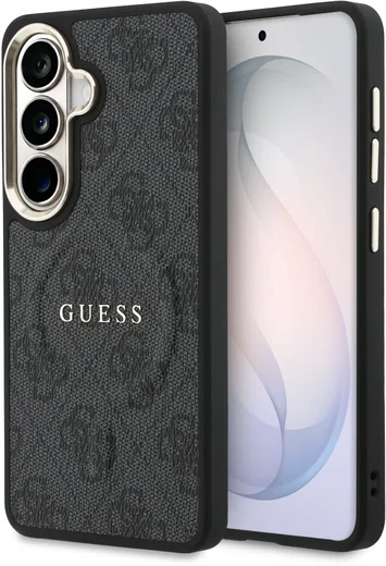 Guess 4G Embossed Ring Samsung Galaxy S26 Hoesje MagSafe Zwart afbeelding 1