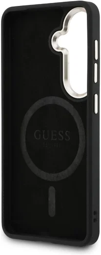 Guess 4G Embossed Ring Samsung Galaxy S26 Plus Hoesje MagSafe Zwart afbeelding 7